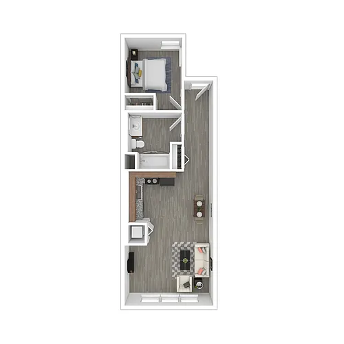 Floor plan One Bedroom