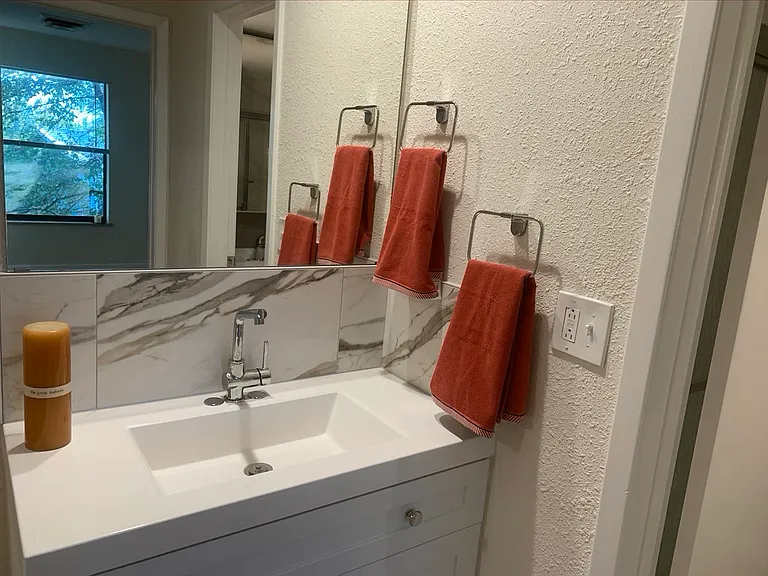 second sink area in the bedroom hall