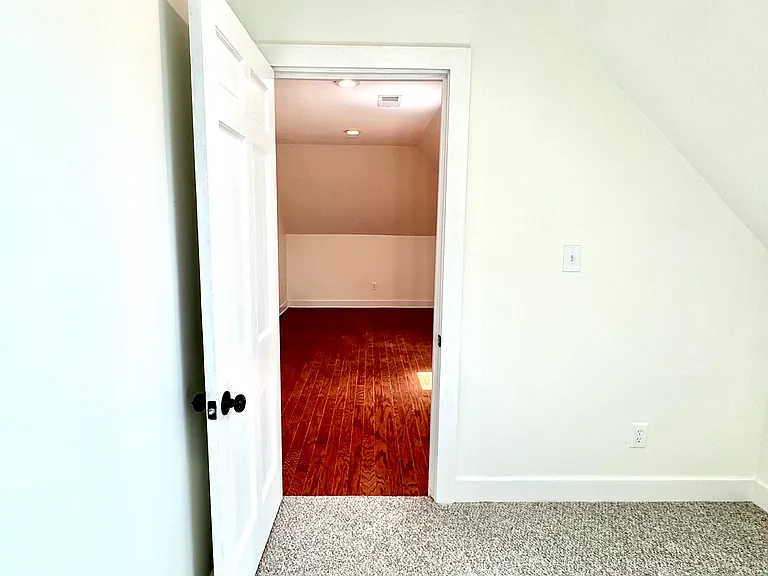 Bedroom #1, looking back into living room