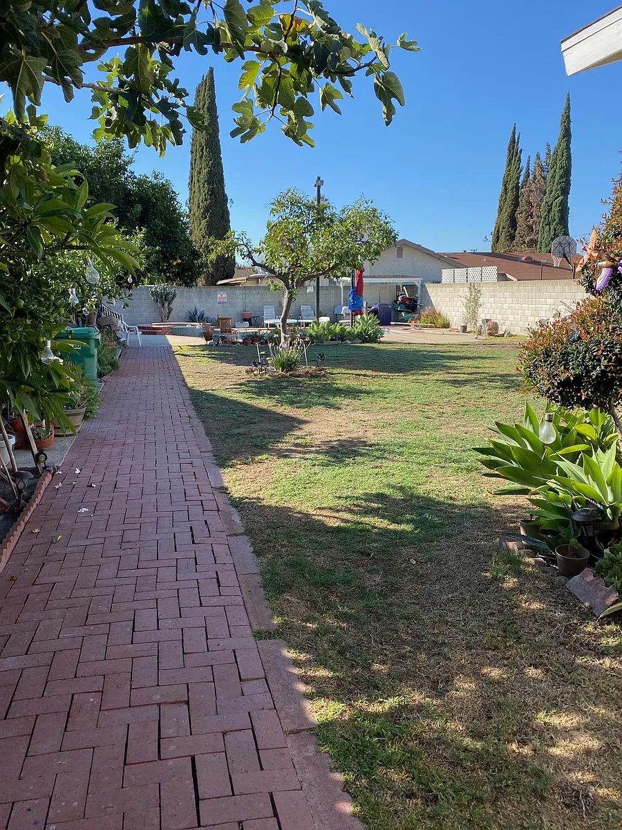 Walkway to pool - 13520 Palm Ave
