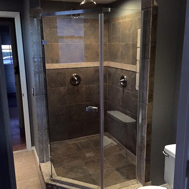 First floor shower