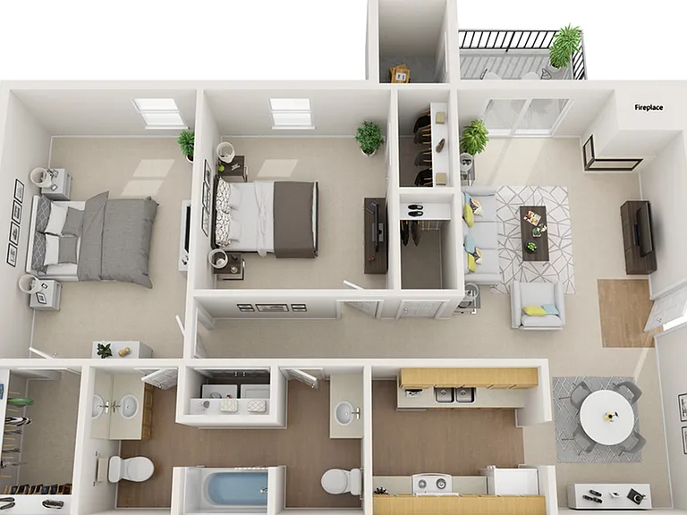 Village_2Bd2Ba 9501 Village_2Bd2Ba 9501