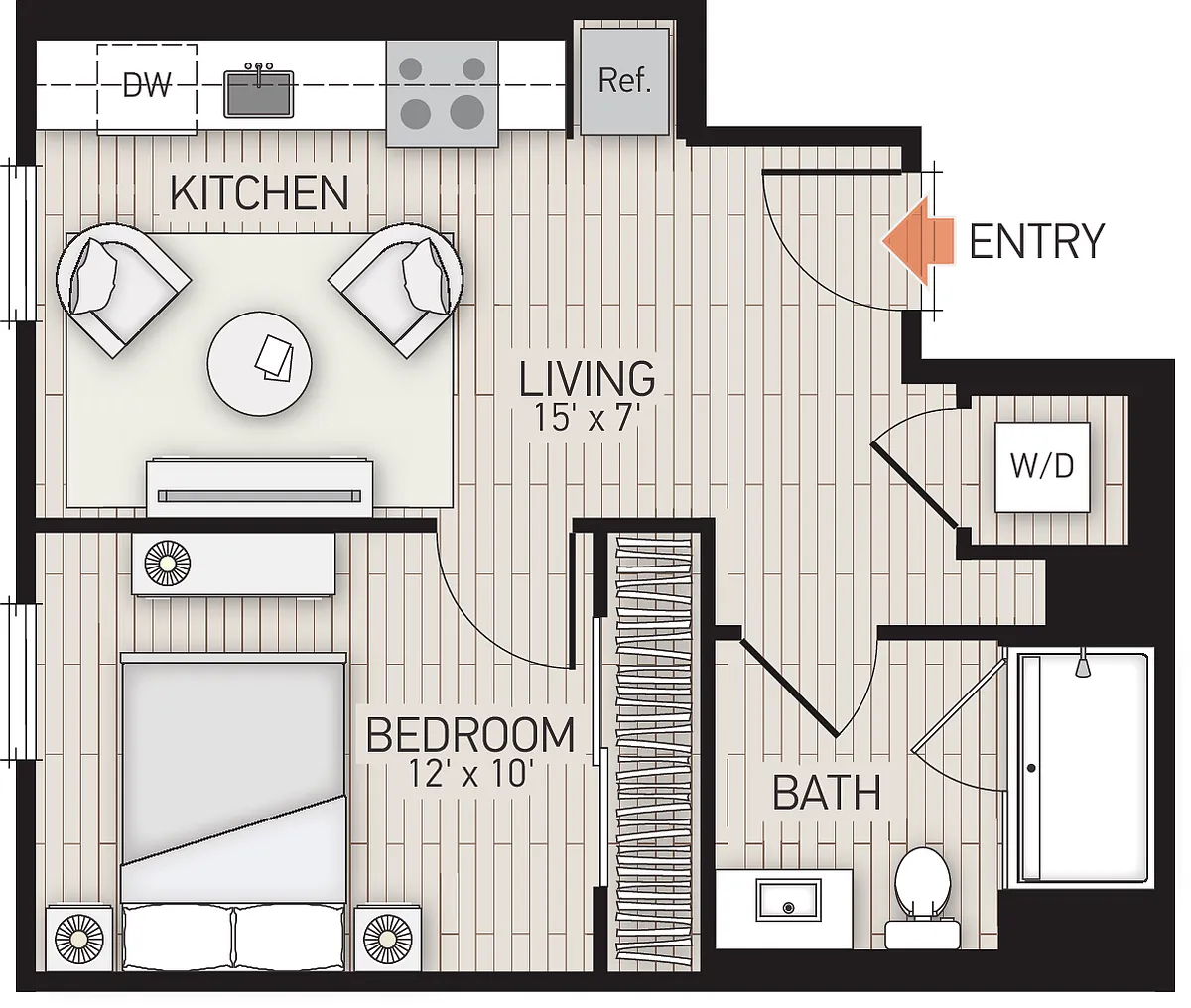 Floor plan Plan 104 - BRAND NEW