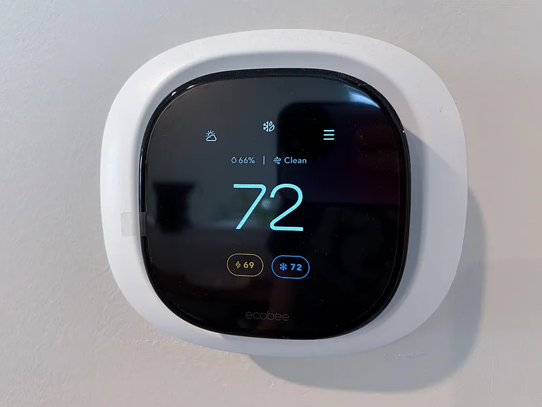 Smart thermostats by Ecobee upstairs and downstairs