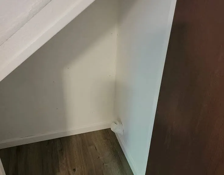Downstairs utility closet