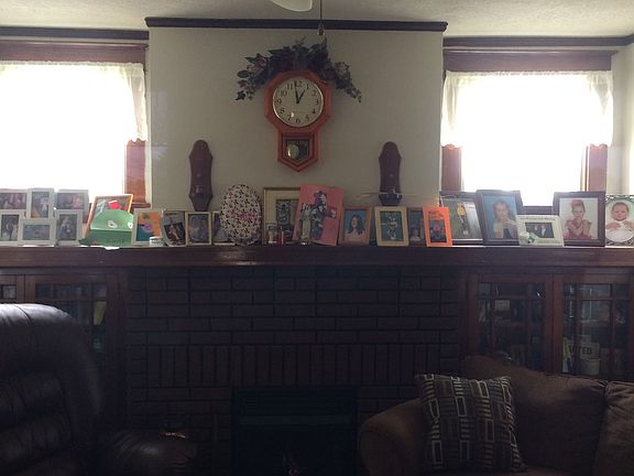 Family room with firplace. 