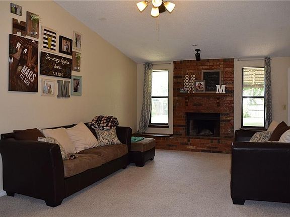 Great room with vaulted ceiling