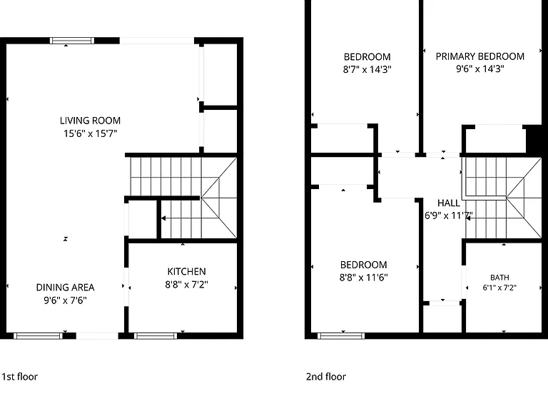 Townhome flooring diagram