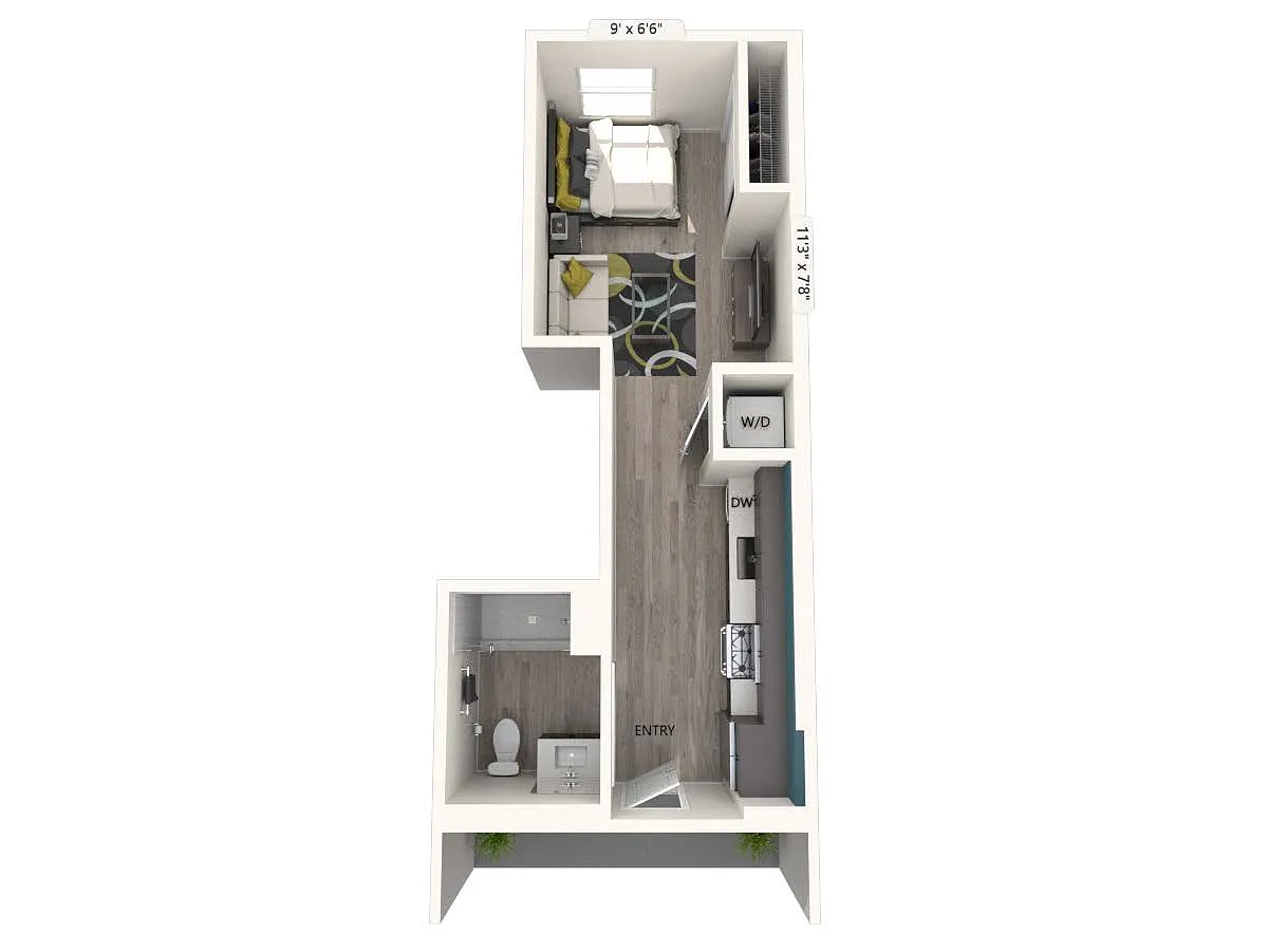 Floor plan S2-FinishII-417sf