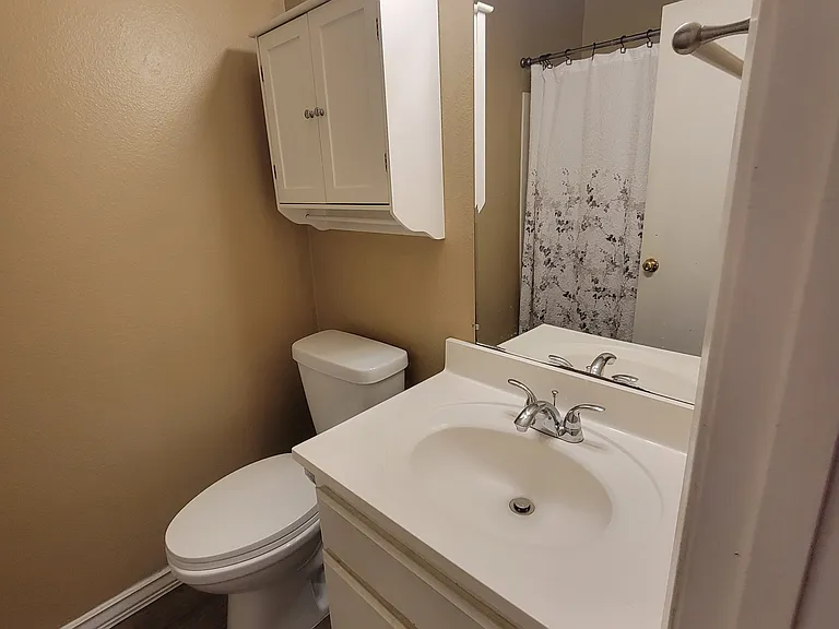shared bathroom off hallway