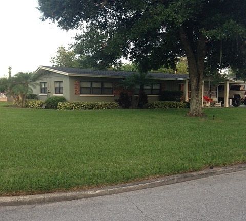 front yard from the corner