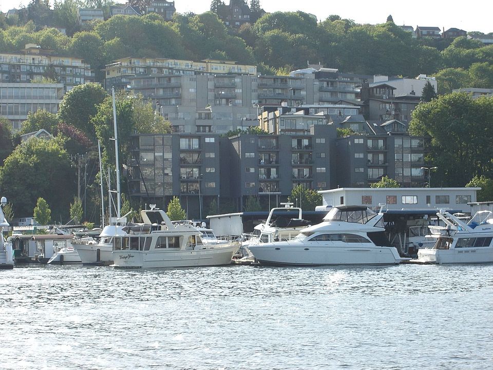 View of building from Lake Union