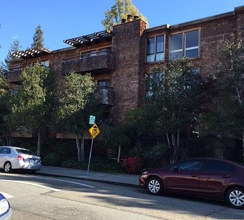 Exterior of secured building