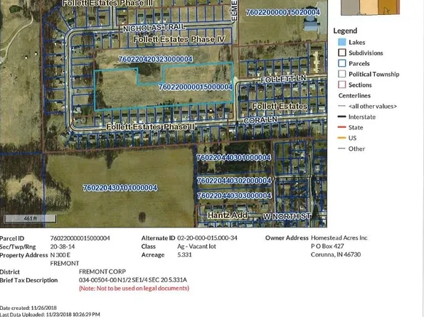 6405 N 300 E, Fremont, IN 46737