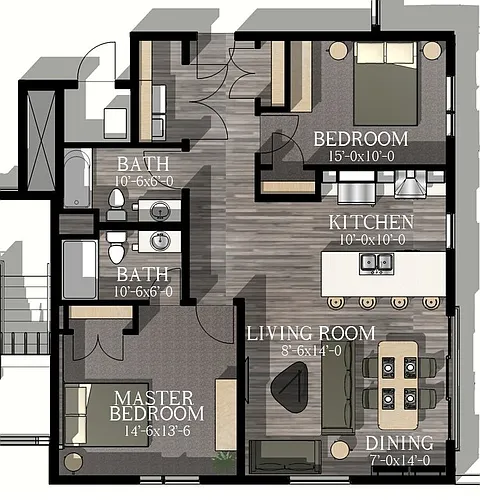 Floor plan Escanaba