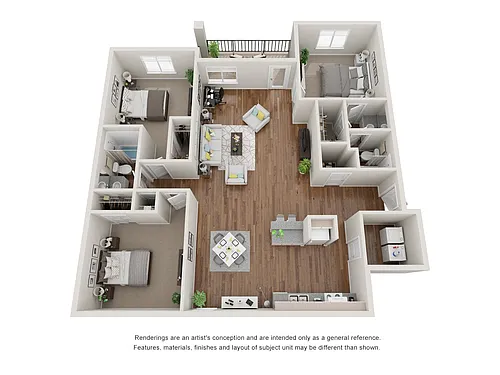 Floor plan 3 Bed 2 Bath King William