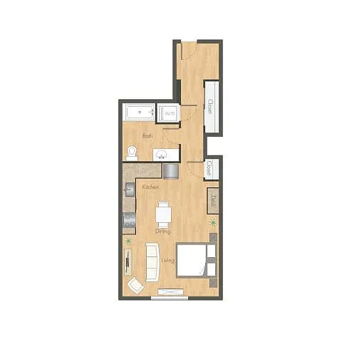 Floor plan Studio A4-1