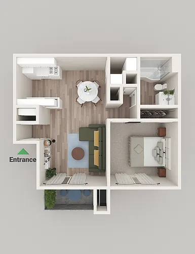 Floor plan 1 Bedroom