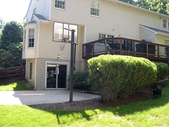 Back upper deck and walk-out basement