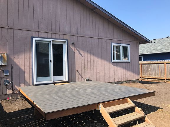 Backyard and deck