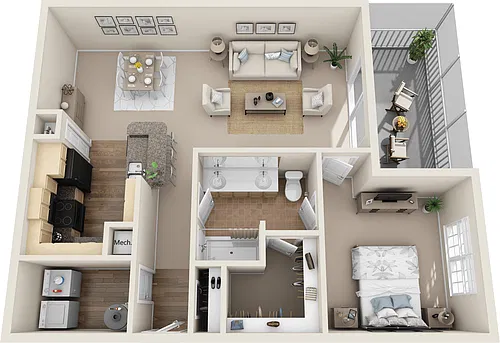 Floor plan A1C