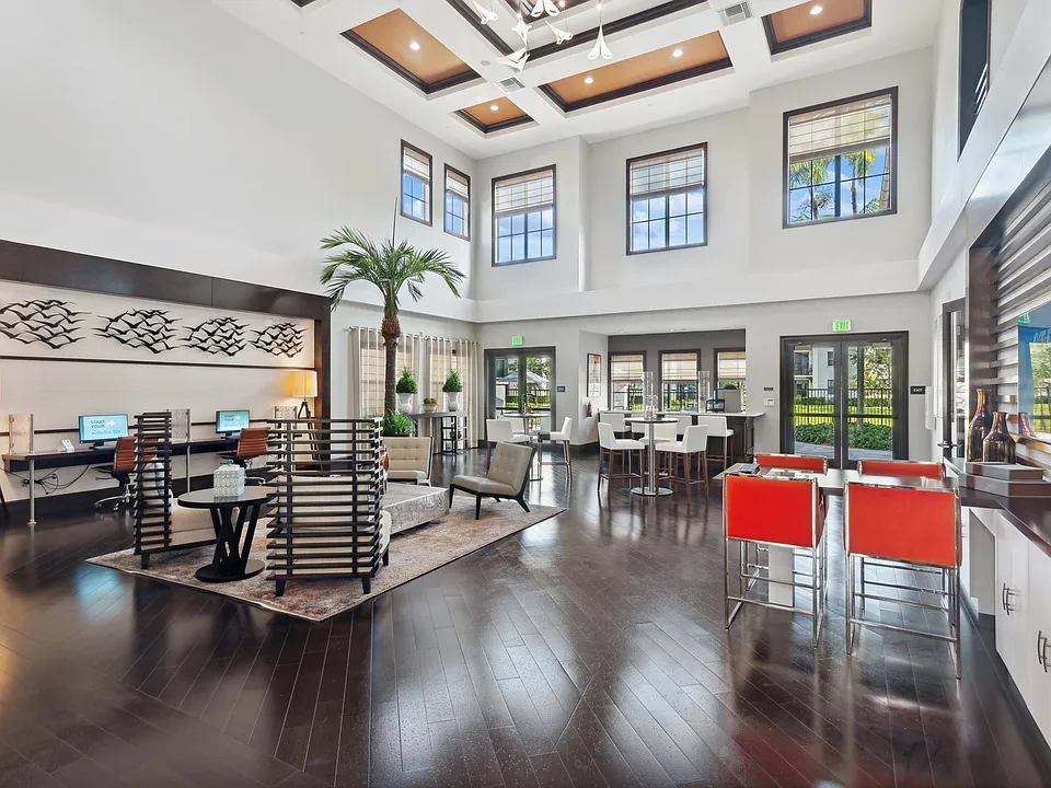 Dual-tier clubhouse with party room