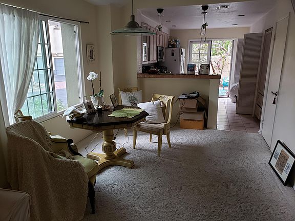 Dining area and kitchen.