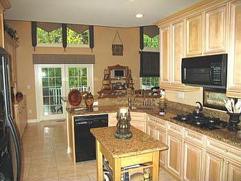Kitchen with granite counter tops