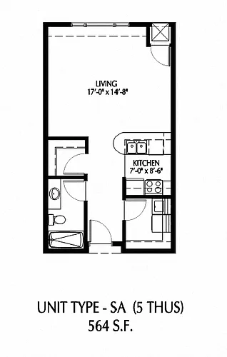 Floor plan Studio - A