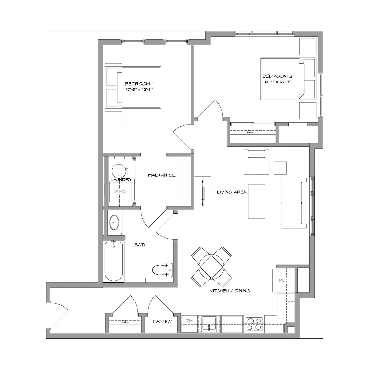 Floor plan 2BR10