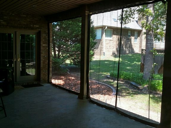 Patio w/mosquito curtains