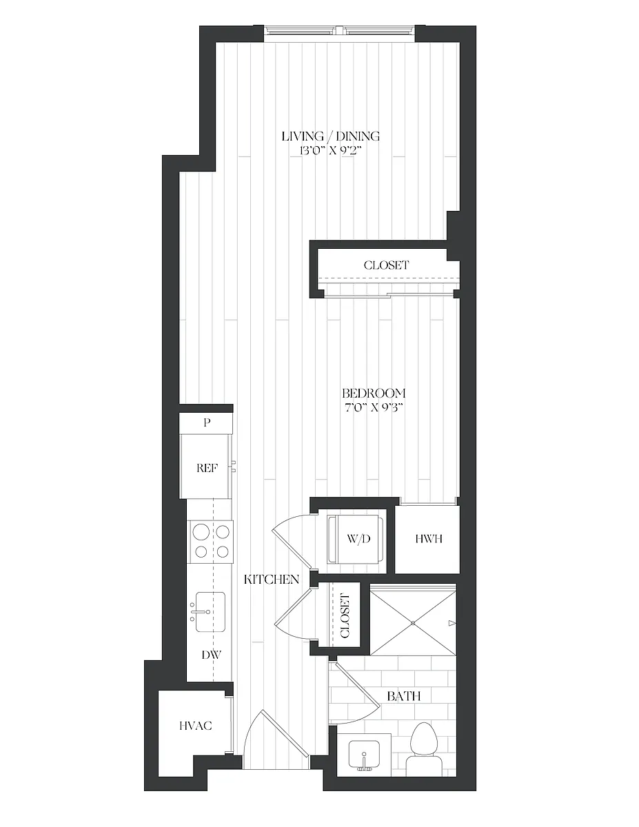 Floor plan Studio-ST-5-The Barrett