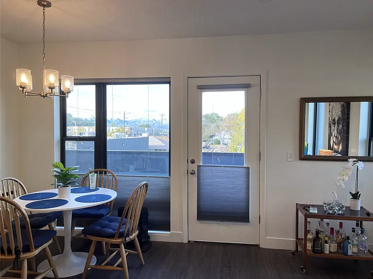 Dining table looking to patio