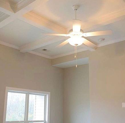 Coffered ceiling. 