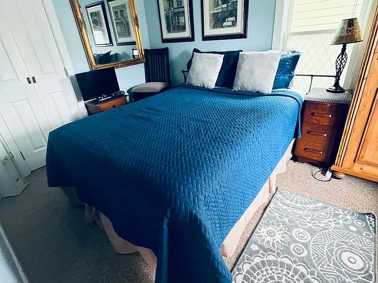 Primary bedroom queen bed