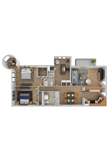 Floor plan Newport with Turret