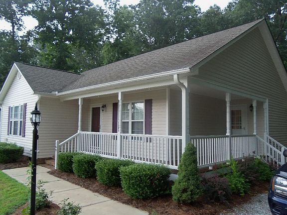 Side view with porch