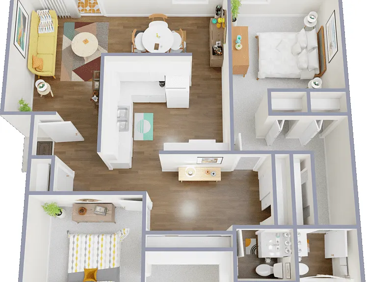 2x2 Floorplan Diagram