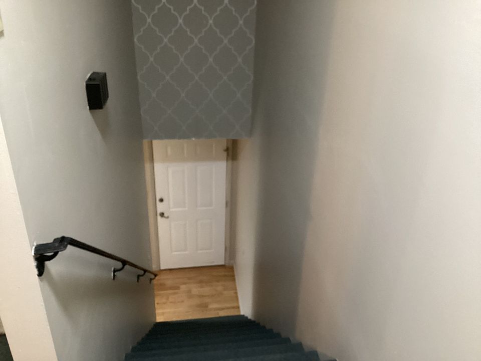 Looking down from upstairs