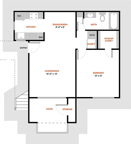 Floor plan Plan 1AR