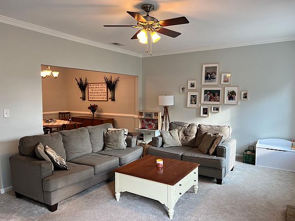 Living room looking into dining room