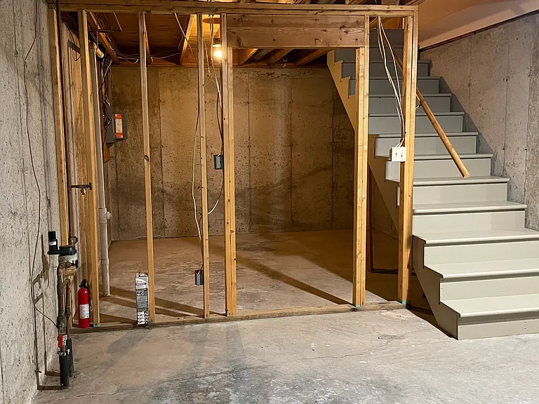 Unfinished basement