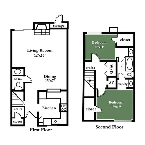 Floor plan 2 Bedroom