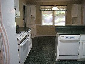 Kitchen with View of Breakfast Area