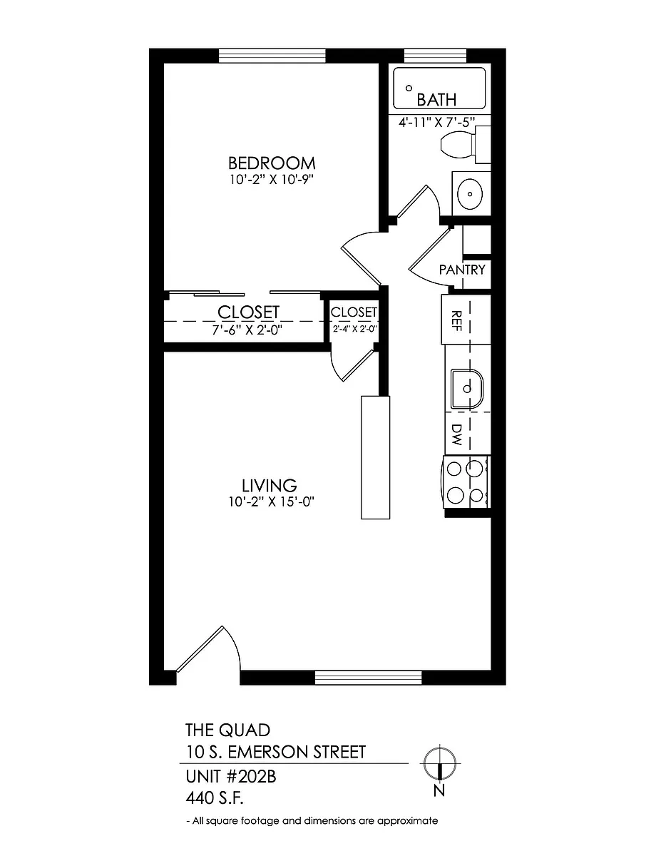 Floor plan 1 Bedroom
