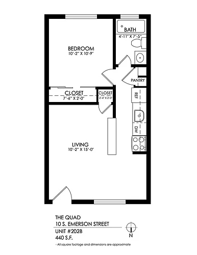 Floor plan 1 Bedroom