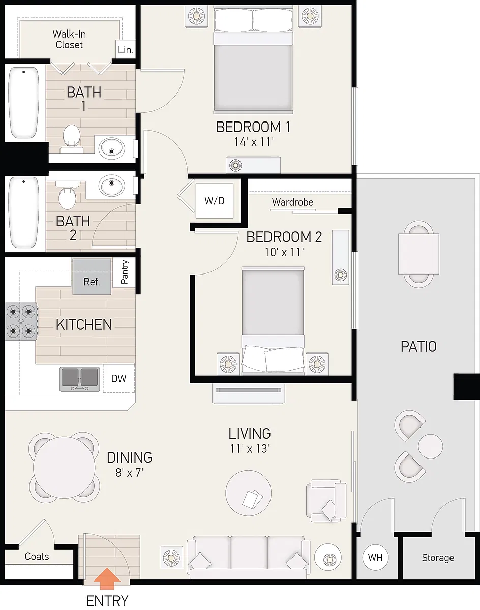 Floor plan Plan F
