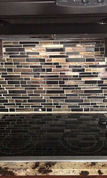 Granite  backsplash kitchen 