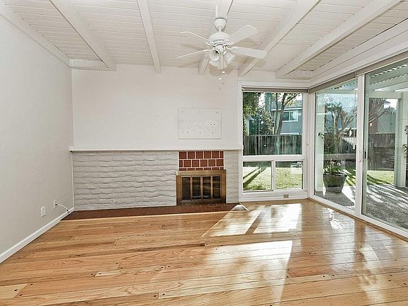 Family room with fireplace