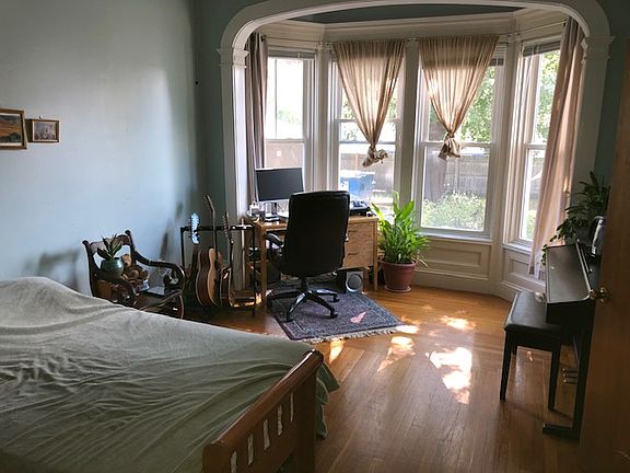 Bay window in bedroom